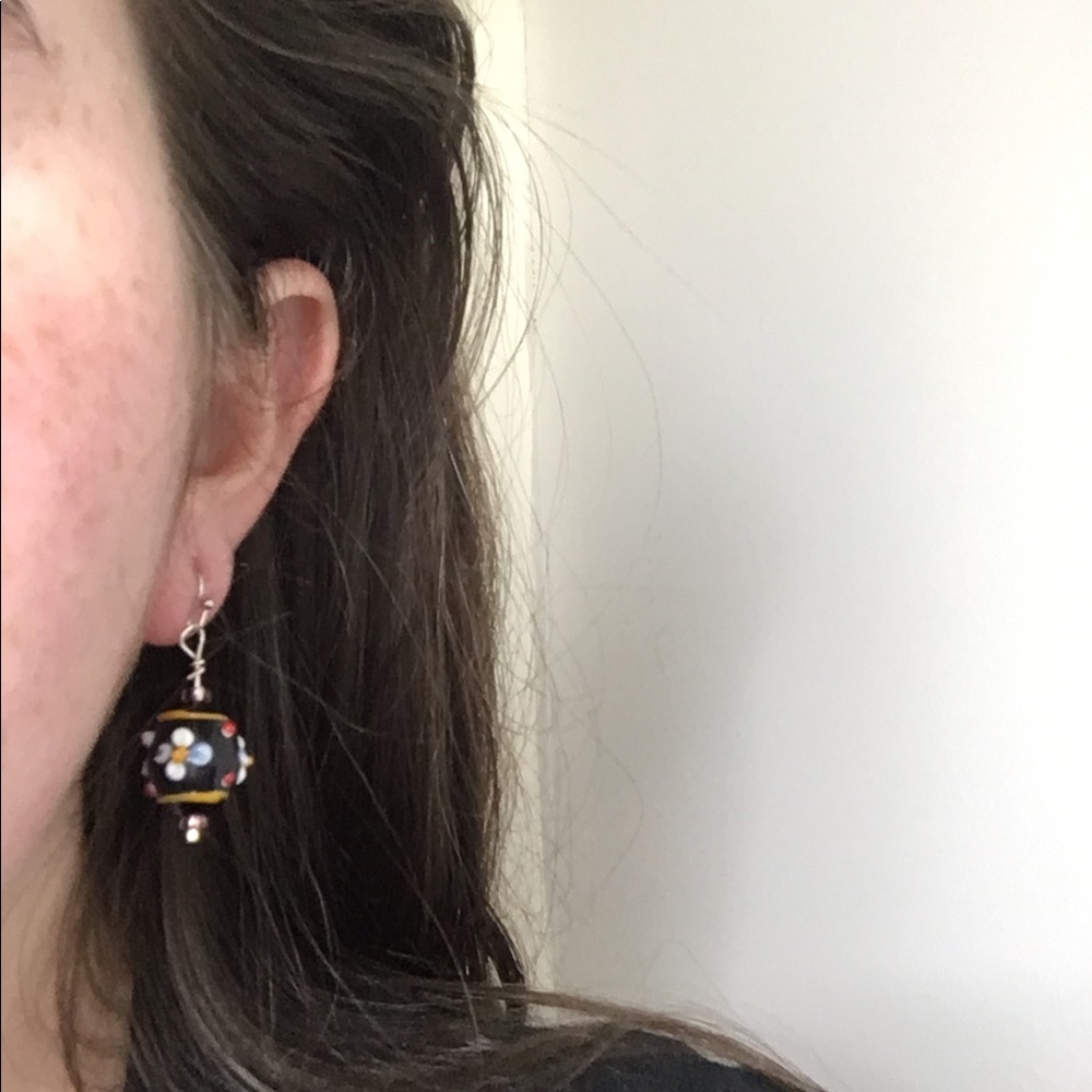 Handmade Glass Bead Earrings